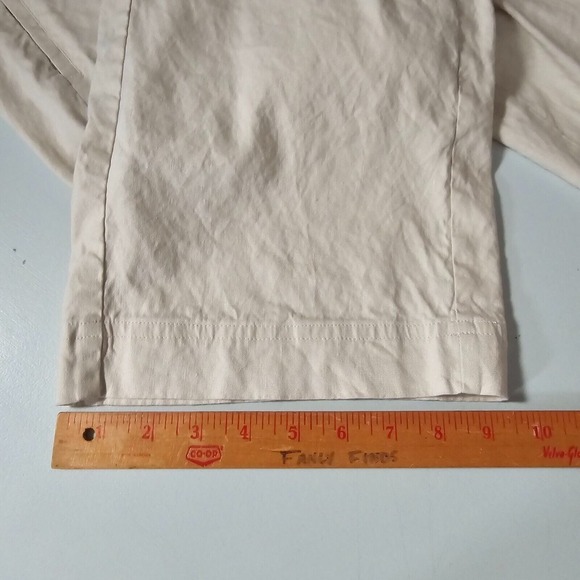 J Jill Pants Womens 18 Beige Linen‎ Blend Pull On Straight Leg Beach Coastal - Picture 11 of 13